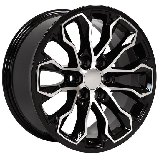 CV54-17080-6120-33MB - OE Wheels Replica CV54 17X8 6X120 ET33mm Black Machined - OE Wheels Wheels Canada