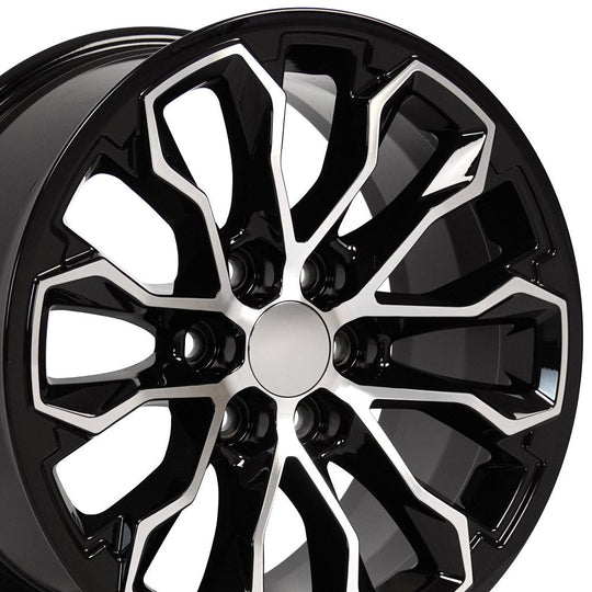 CV54-17080-6120-33MB - OE Wheels Replica CV54 17X8 6X120 ET33mm Black Machined - OE Wheels Wheels Canada