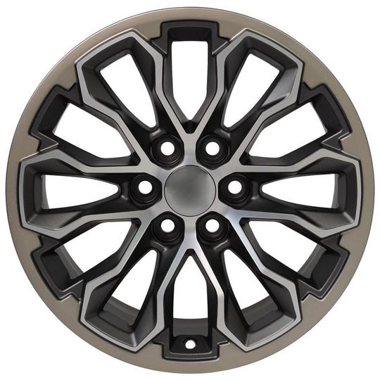 CV54-17080-6120-33MG1 - OE Wheels Replica CV54 17X8 6X120 ET33mm Satin Gunmetal Machined Face - OE Wheels Wheels Canada