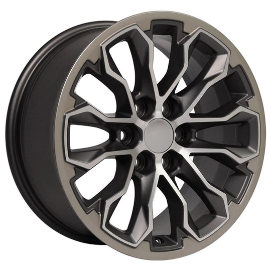CV54-17080-6120-33MG1 - OE Wheels Replica CV54 17X8 6X120 ET33mm Satin Gunmetal Machined Face - OE Wheels Wheels Canada