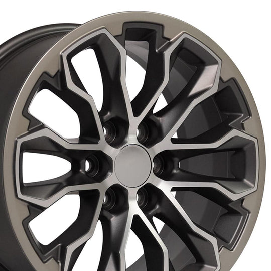 CV54-17080-6120-33MG1 - OE Wheels Replica CV54 17X8 6X120 ET33mm Satin Gunmetal Machined Face - OE Wheels Wheels Canada