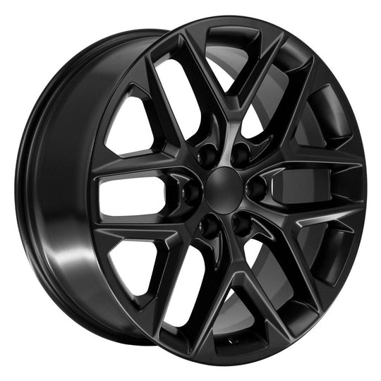 CV62-22090-6550-28B1 - OE Wheels Replica CV62 22X9 6X139.7 ET28mm Gloss Black - OE Wheels Wheels Canada