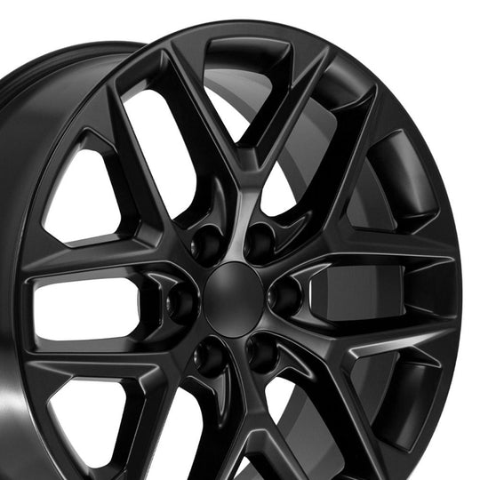 CV62-22090-6550-28B1 - OE Wheels Replica CV62 22X9 6X139.7 ET28mm Gloss Black - OE Wheels Wheels Canada