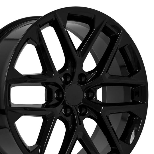CV62-24100-6550-28B - OE Wheels Replica CV62 24X10 6X139.7 ET28mm Gloss Black - OE Wheels Wheels Canada