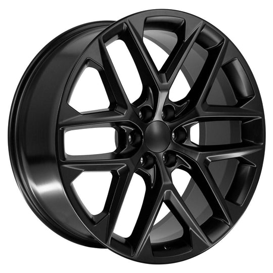 CV62-24100-6550-28B1 - OE Wheels Replica CV62 24X10 6X139.7 ET28mm Gloss Black - OE Wheels Wheels Canada