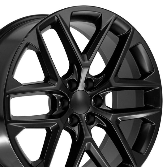 CV62-24100-6550-28B1 - OE Wheels Replica CV62 24X10 6X139.7 ET28mm Gloss Black - OE Wheels Wheels Canada