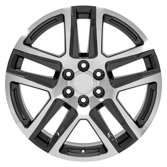 CV63-22090-6550-28MG - OE Wheels Replica CV63 22X9 6X139.7 ET28mm Gloss Gunmetal Machined - OE Wheels Wheels Canada