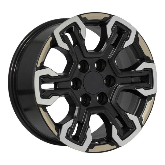 CV65-18085-6550-26MB12 - OE Wheels Replica CV65 18X8.5 6X139.7 ET26mm Gloss Black - OE Wheels Wheels Canada