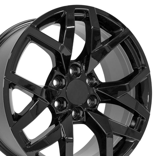 CV66-22090-6550-28B - OE Wheels Replica CV66 22X9 6X139.7 ET28mm Gloss Black - OE Wheels Wheels Canada