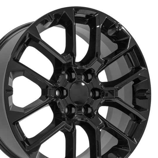 CV67-22090-6550-28B - OE Wheels Replica CV67 22X9 6X139.7 ET28mm Gloss Black - OE Wheels Wheels Canada