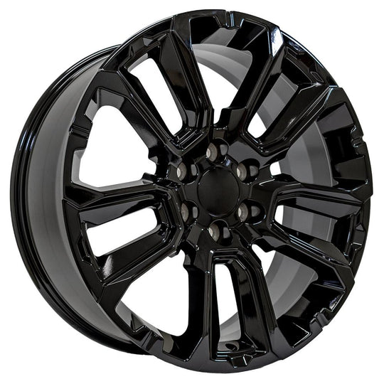 CV68-22090-6550-28B - OE Wheels Replica CV68 22X9 6X139.7 ET28mm Gloss Black - OE Wheels Wheels Canada