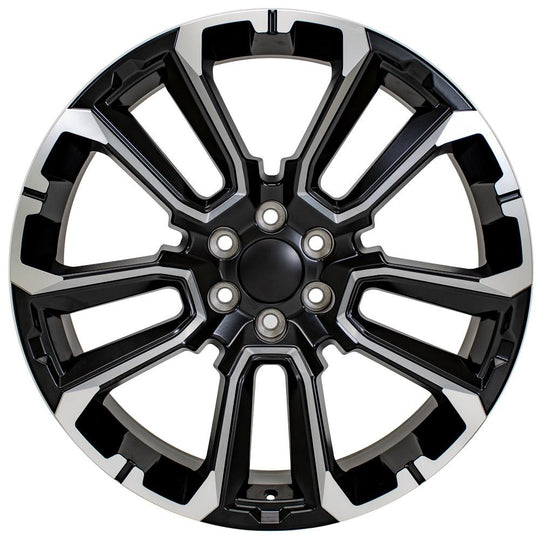CV68-24100-6550-28B1M - OE Wheels Replica CV68 24X10 6X139.7 ET28mm Satin Black with Milled Edge - OE Wheels Wheels Canada