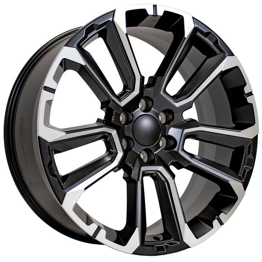 CV68-24100-6550-28B1M - OE Wheels Replica CV68 24X10 6X139.7 ET28mm Satin Black with Milled Edge - OE Wheels Wheels Canada