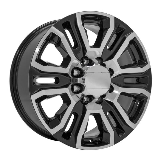 CV70A-20085-8650-12MB - OE Wheels Replica CV70A 20X8.5 8X165.1 ET12mm Black Machined - OE Wheels Wheels Canada