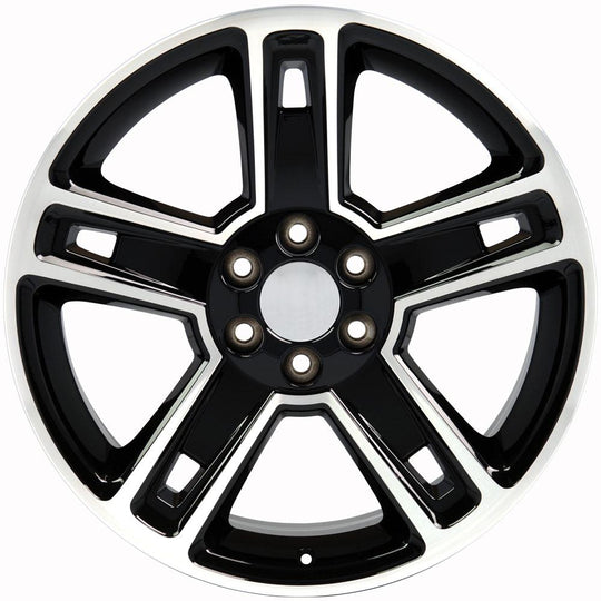 CV74B-22090-6550-24MB - OE Wheels Replica CV74B 22X9 6X139.7 ET24mm Black Machined - OE Wheels Wheels Canada
