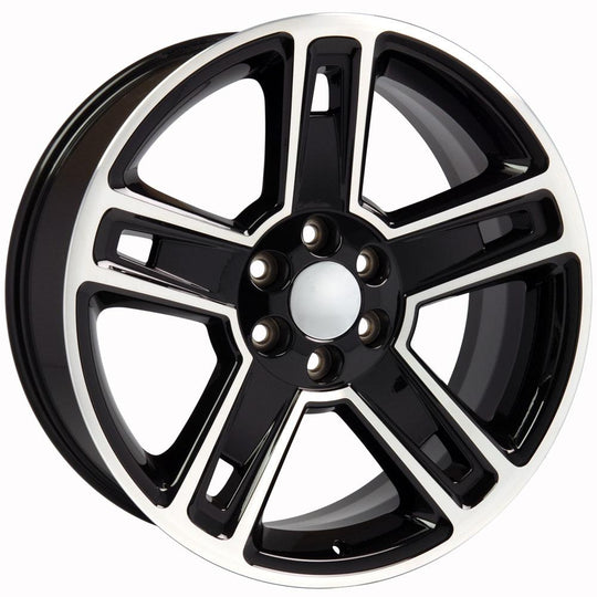 CV74B-22090-6550-24MB - OE Wheels Replica CV74B 22X9 6X139.7 ET24mm Black Machined - OE Wheels Wheels Canada