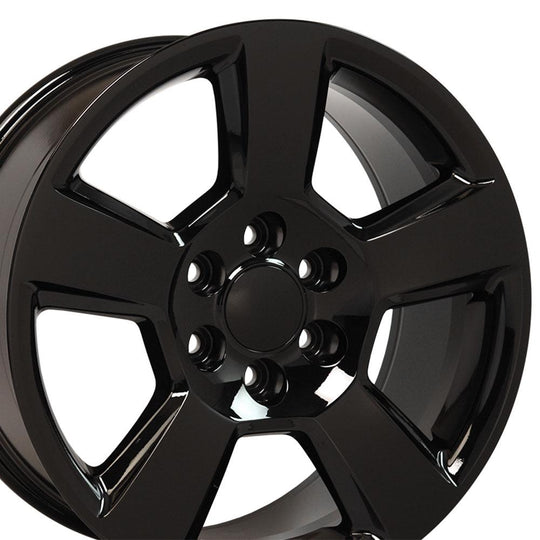 CV76-20090-6550-27B - OE Wheels Replica CV76 20X9 6X139.7 ET27mm Gloss Black - OE Wheels Wheels Canada