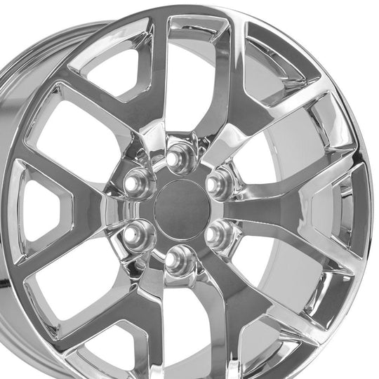 CV92-22090-6550-31C - OE Wheels Replica CV92 22X9 6X139.7 ET31mm Chrome - OE Wheels Wheels Canada