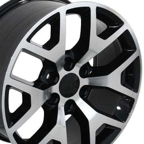CV92-22090-6550-31MB - OE Wheels Replica CV92 22X9 6X139.7 ET31mm Black Machined - OE Wheels Wheels Canada
