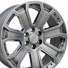 Charger l'image dans la galerie, CV93B-22090-6550-24HB-ic - OE Wheels Replica CV93B 22X9 6X139.7 ET31mm Hyper Black with Chrome Insert - OE Wheels Wheels Canada