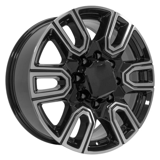 CV96B-20085-8180-47MB - OE Wheels Replica CV96B 20X8.5 8X180 ET47mm Black Machined - OE Wheels Wheels Canada