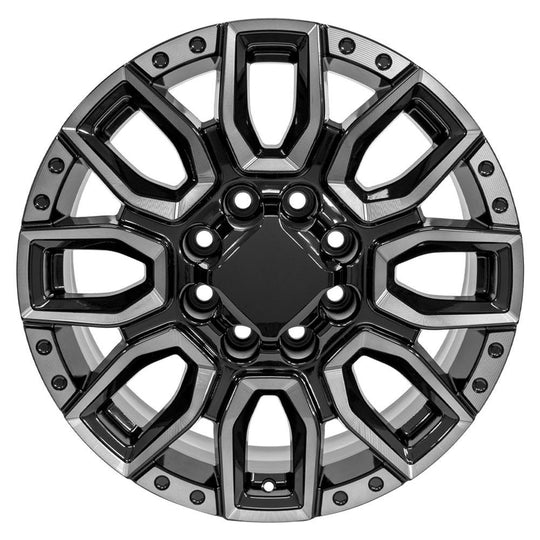 CV97B-20085-8180-47BMT - OE Wheels Replica CV97B 20X8.5 8X180 ET47mm Black Milled Edge with Tinted Clear - OE Wheels Wheels Canada