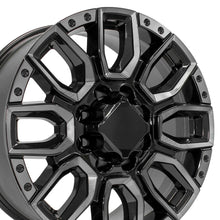 Load image into Gallery viewer, CV97B-20085-8180-47BMT - OE Wheels Replica CV97B 20X8.5 8X180 ET47mm Black Milled Edge with Tinted Clear - OE Wheels Wheels Canada