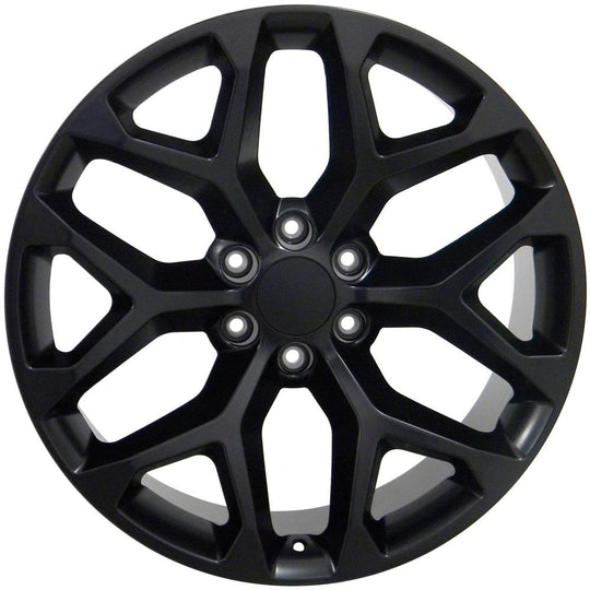 CV98B-22090-6550-24B1 - OE Wheels Replica CV98B 22X9 6X139.7 ET24mm Satin Black - OE Wheels Wheels Canada