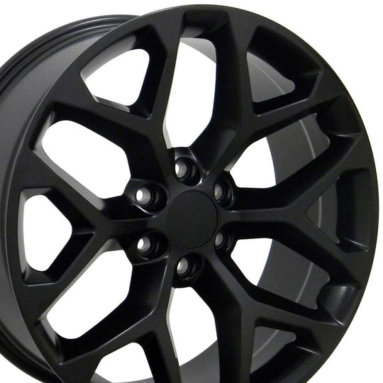 CV98B-22090-6550-24B1 - OE Wheels Replica CV98B 22X9 6X139.7 ET24mm Satin Black - OE Wheels Wheels Canada