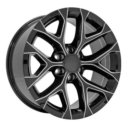CV98B-20090-6550-24BM - OE Wheels Replica CV98B 20X9 6X139.7 ET27mm Black with Milled Edge - OE Wheels Wheels Canada