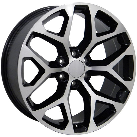 CV98B-20090-6550-24MB - OE Wheels Replica CV98B 20X9 6X139.7 ET27mm Black Machined - OE Wheels Wheels Canada