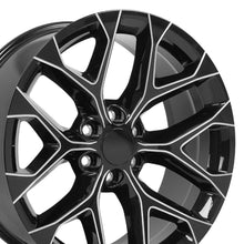 Load image into Gallery viewer, CV98B-22090-6550-24BM - OE Wheels Replica CV98B 22X9 6X139.7 ET24mm Black with Milled Edge - OE Wheels Wheels Canada