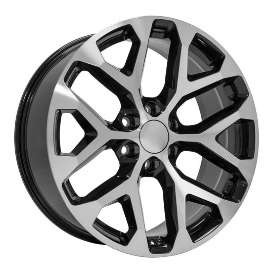 CV98B-22090-6550-24MB - OE Wheels Replica CV98B 22X9 6X139.7 ET24mm Black Machined - OE Wheels Wheels Canada