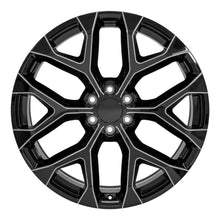 Load image into Gallery viewer, CV98B-24100-6550-24BM - OE Wheels Replica CV98B 24X10 6X139.7 ET24mm Black with Milled Edge - OE Wheels Wheels Canada