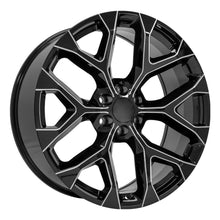 Load image into Gallery viewer, CV98B-24100-6550-24BM - OE Wheels Replica CV98B 24X10 6X139.7 ET24mm Black with Milled Edge - OE Wheels Wheels Canada