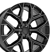 Load image into Gallery viewer, CV98B-24100-6550-24BM - OE Wheels Replica CV98B 24X10 6X139.7 ET24mm Black with Milled Edge - OE Wheels Wheels Canada