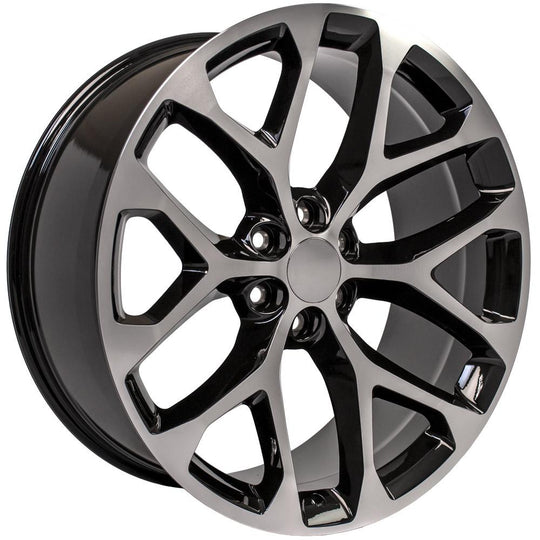 CV98B-24100-6550-24MB - OE Wheels Replica CV98B 24X10 6X139.7 ET24mm Gloss Black Machined - OE Wheels Wheels Canada