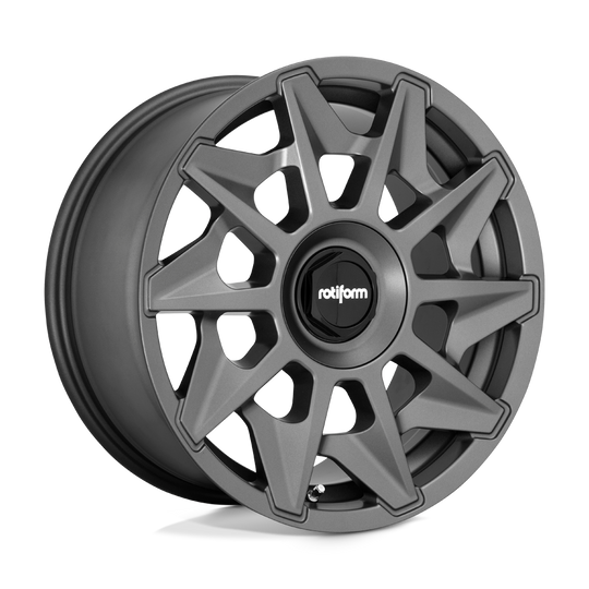 R1281985F8+45 - Rotiform R128 Cvt 19X8.5 5X112  45mm Matte Anthracite - Rotiform Wheels Canada