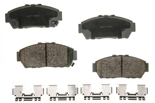 CXD617 Performance Plus Premium Ceramic Disc Brake Pad Set Agna Brakes