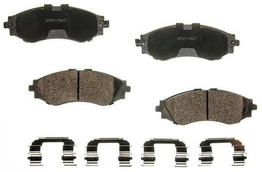 CXD797 Performance Plus Premium Ceramic Disc Brake Pad Set Agna Brakes