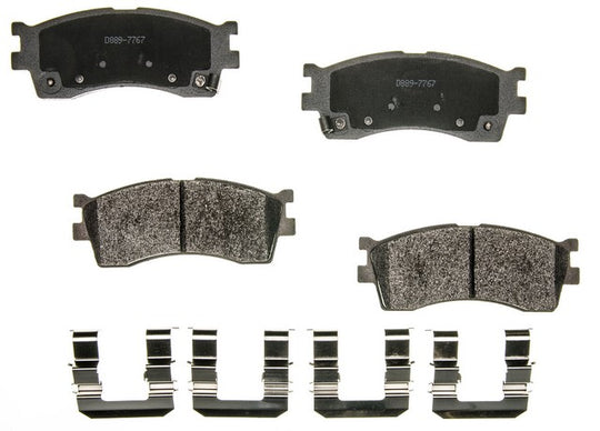 CXD889 Performance Plus Premium Ceramic Disc Brake Pad Set Agna Brakes