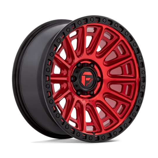 D83420908450 - Fuel Off-Road D834 Cycle 20X9 6X139.7 1mm Candy Red With Black Ring - Fuel Off-Road Wheels Canada