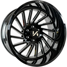 Charger l'image dans la galerie, K14124408943 - Arkon Caesar 24X14 6X135 -81mm Gloss Black  w/ Milled Edges - Arkon Wheels Canada