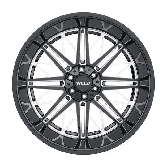 W14520098475 - WELD Off-Road Cascade 22X10 6X139.7 / 6X135 18mm Gloss Black Milled - WELD Off-Road Wheels Canada
