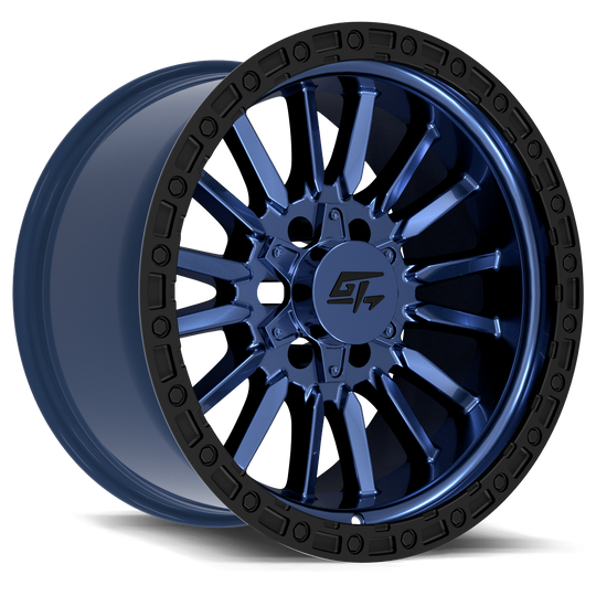 GT11381810181811 - GT Offroad Chamber 18X10 8X165.1 / 8X170 ET -18mm Black Ring With Midnight Blue Centre - GT Offroad Wheels Canada