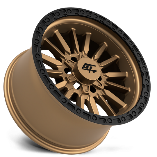 GT11211810181811 - GT Offroad Chamber 18X10 8X165.1 / 8X170 ET -18mm Black Ring With Matte Bronze Centre - GT Offroad Wheels Canada