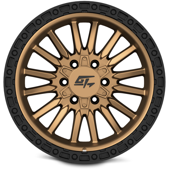 GT11211812184411 - GT Offroad Chamber 18X12 8X165.1 / 8X170 ET -44mm Black Ring With Matte Bronze Centre - GT Offroad Wheels Canada