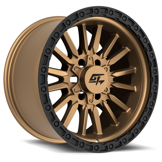 GT11211812184411 - GT Offroad Chamber 18X12 8X165.1 / 8X170 ET -44mm Black Ring With Matte Bronze Centre - GT Offroad Wheels Canada