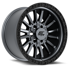 Charger l'image dans la galerie, GT11201812184411 - GT Offroad Chamber 18X12 8X165.1 / 8X170 ET -44mm Black Ring With Matte Gunmetal Centre - GT Offroad Wheels Canada