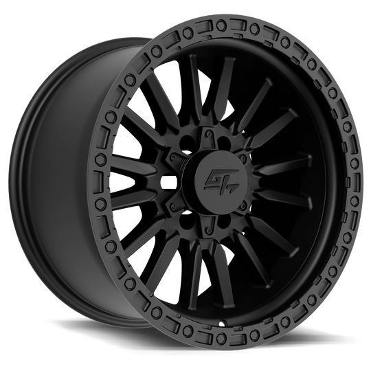 GT112171012186 - GT Offroad Chamber 17X10 5X127 / 5X139.7 ET -18mm Matte Black - GT Offroad Wheels Canada